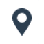 Map pin white icon
